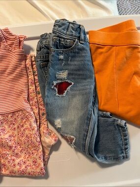 18-24 months Leggings and Pendleton patched blue jeans abd more